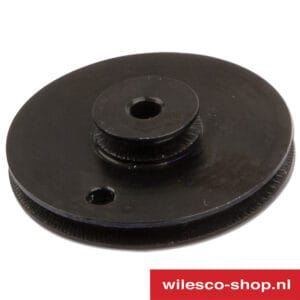 01640 Dubbel snaarwiel 38 mm zwart (afb. 1)