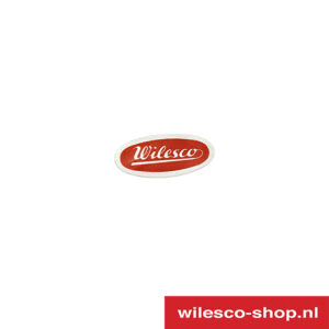 100101 Wilesco sticker ovaal rood (afb. 1)