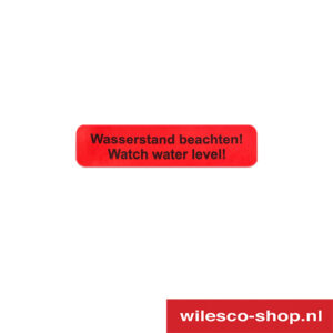 100107 Waarschuwingssticker 'Wasserstand beachten' (afb. 1)